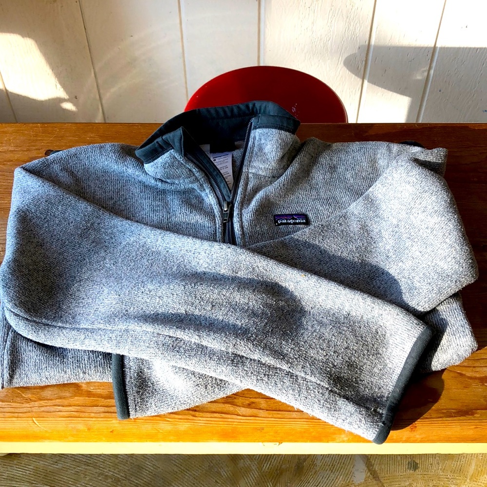 Patagonia jacket in birch white